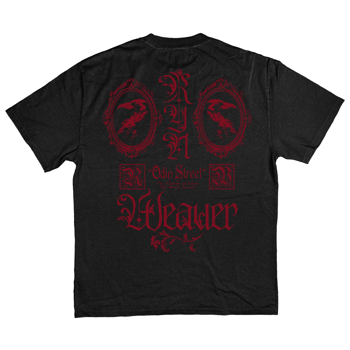 "Odin Street" Ravens T-shirt Black